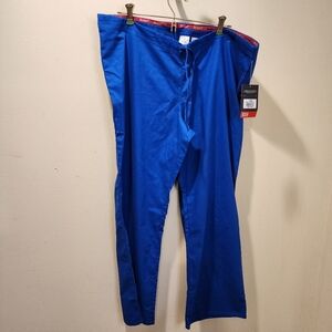 DICKIES women's royal blue scrubs pants size M short NWT